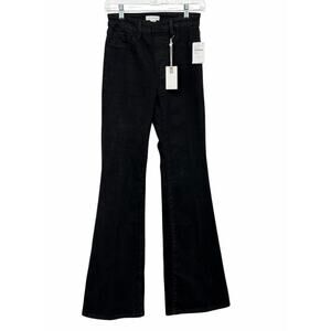 Good American Pull On Flare Jean Women's SZ M Black Good Legs Stretch Denim NEW